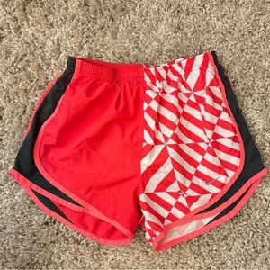 Nike athletic shorts. Size S. Two toned pink and white